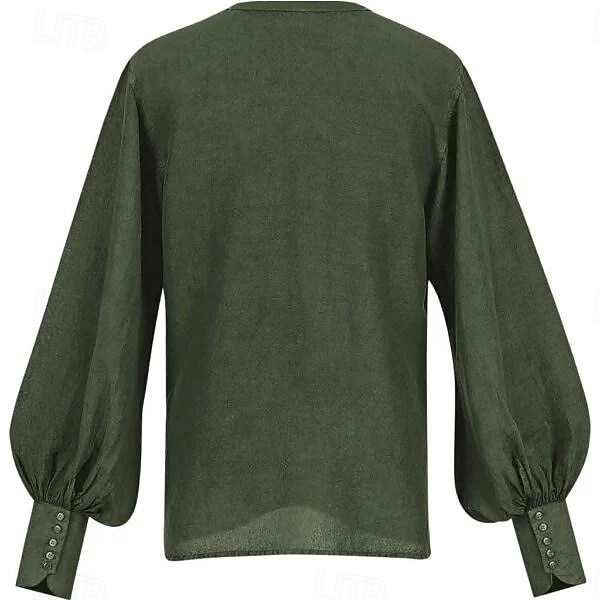 Medieval Renacimiento Camisas Larga Pirata Vikingo Disfraz Unisexo Vikingo Pirata Víspera de Todos los Santos Carnaval Rendimiento LARP Feria Ren Adulto Camisas 2026 - $34.99 –P3
