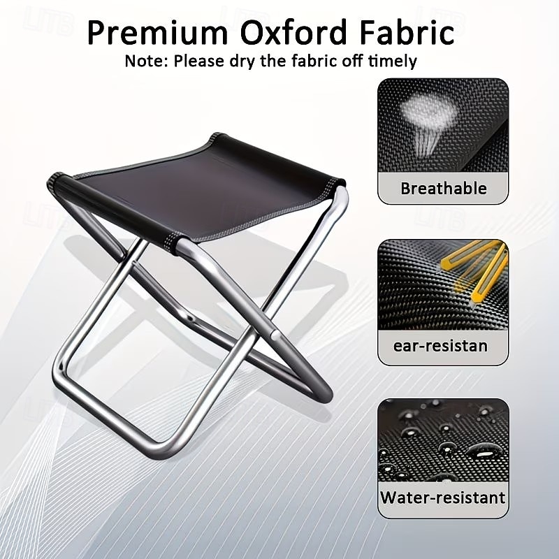2 mini taburetes plegables, ligeros, portátiles y plegables para acampar, silla plegable multifuncional para aventuras al aire libre, viajes, acampada, pesca, picnic en la playa, jardín, sala de 2026 - $17.49 –P4
