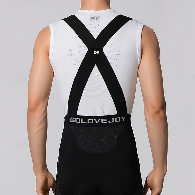 Voor heren Wielrenvest Effen kleur Mouwloos Fietsen Ves / Mouwloos met 3 achterzakken Sneldrogend Zacht Comfortabel Vochtregelerend Sport Zwart Wit Grijs Kleding 2026 - $25.99 –P2