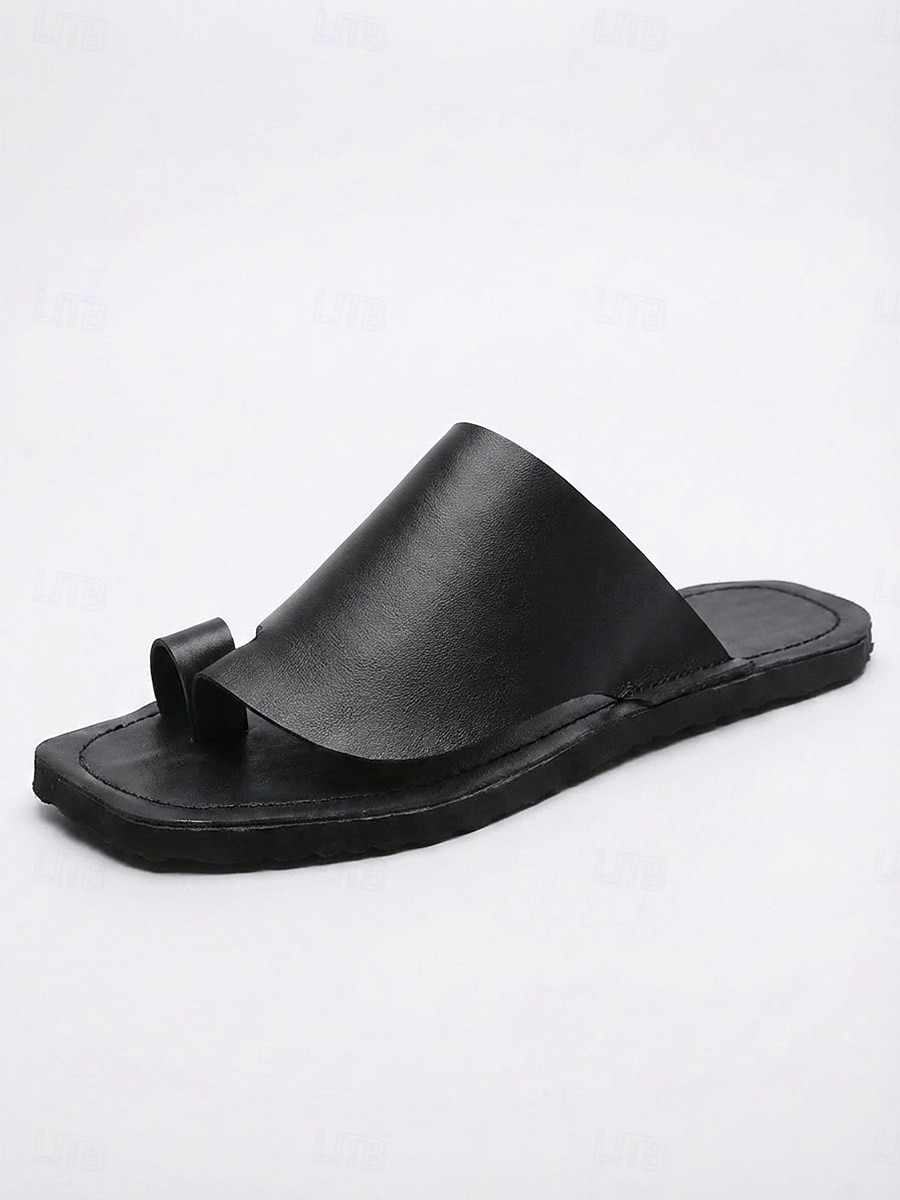 Witte herensandalen met gekruiste bandjes, lichtgewicht, open teen, comfortabele instapschoenen voor de zomer, casual minimalistische schoenen, perfect voor eiland- en cruisevakanties, strandvakanties en wandelingen in resorts. 2026 - $34.99 –P6