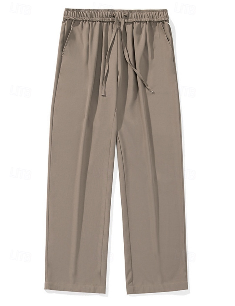 Per uomo Pantaloni Pantaloni casual Pantaloni Larghi Borse refrigeranti Coulisse Tasca Elastico in vita Semplice Comodità Morbido Casuale Quotidiano All'aperto Vacanza Moda Vestibilità comoda Nero del 2026 a $26.99 –P11