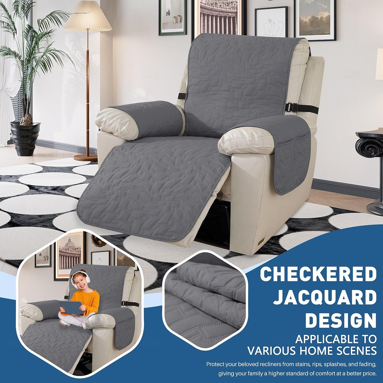 Waterproof Non Slip Pet Sofa Mat Wholesale All Season Recliner Cover Couch Protector Durable Anti Stain Furniture Cover for Dogs Cats Living Room Home 2026 - $34.99 –P13