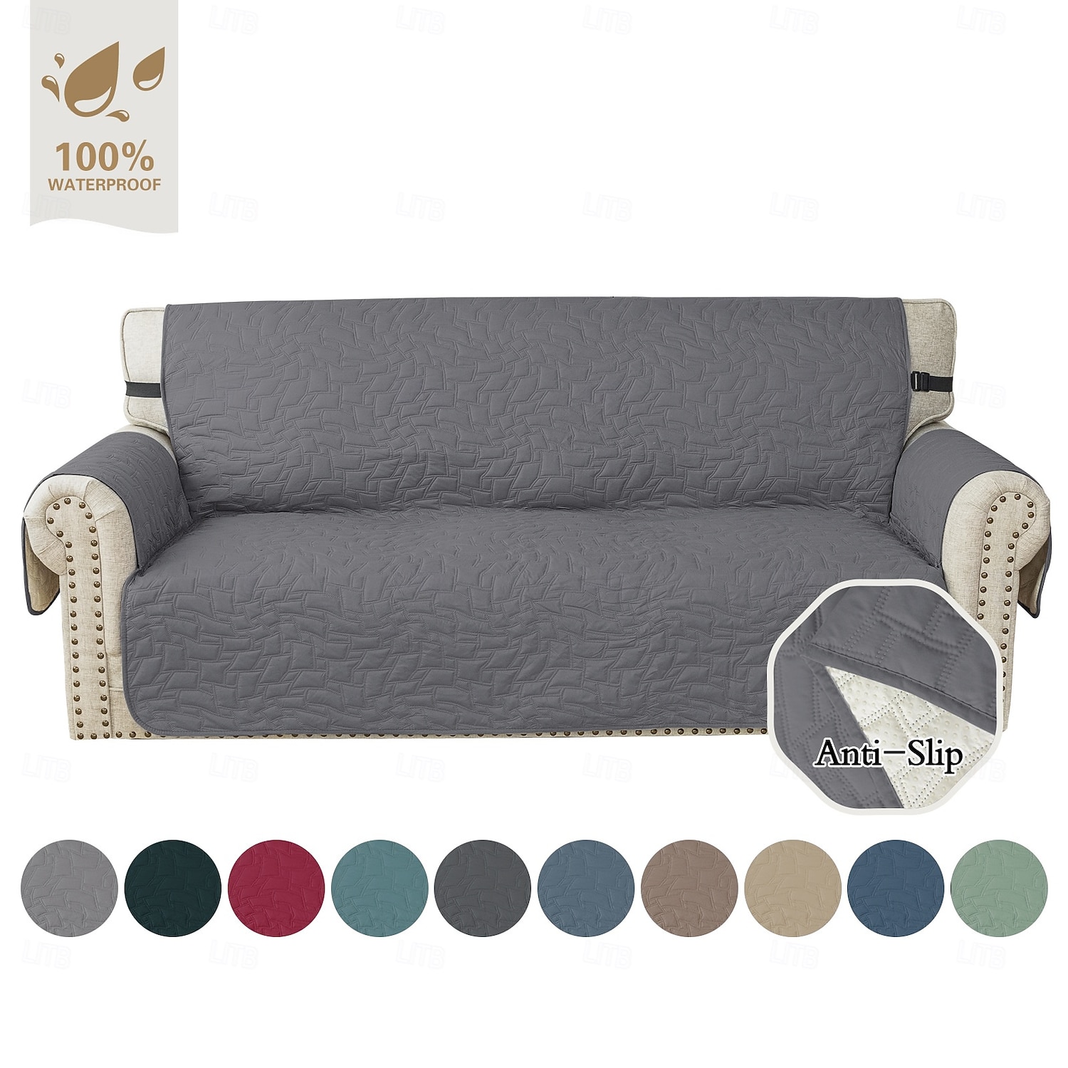 Водонепроницаемый стеганый коврик для дивана с защитой от насекомых, чехол для дивана, полностью закрывающий диван, нескользящий, прочный, для защиты мебели, подходит для использования в любое время 2026 - $37.99 –P5