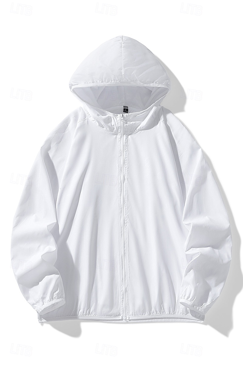 Men's Women's Unisex Hiking Jacket Hiking Windbreaker Spring & Summer Outdoor Sunscreen UPF50+ Quick Dry Lightweight Hoodie Raincoat Lightweight Jacket Blue White Gray 2026 - $18.49 –P3