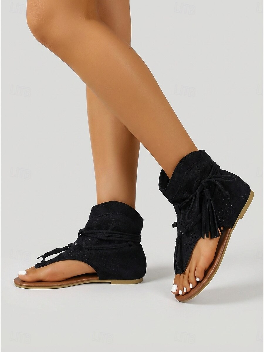 Women's Brown Suede Fringe Ankle Boots – Boho Chic Festival Footwear for Outdoor Music Events 2026 - $34.99 –P3