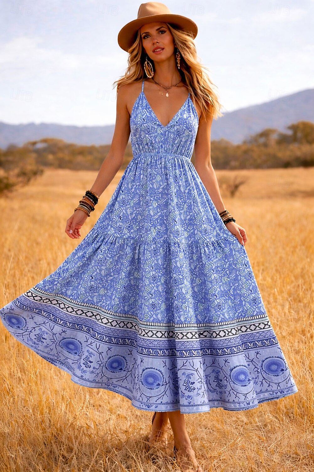 formal blue dress Modest Prom Evening Size 22W / Blue high slit brings a A gown straight out Size:EU 36 / US 5.5-6 #Mermaid Gown