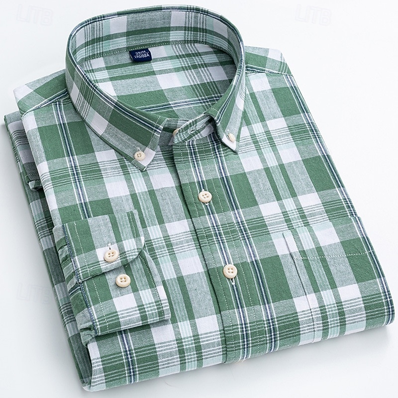Per uomo Camicia Camicia di lino Camicia elegante Camicia button-down Blocco di colori Quotidiano Affari Blu Blu chiaro Bianco Rosso Manica Lunga Collo ripiegato Tutte le stagioni Abbigliamento del 2026 a $37.99 –P11