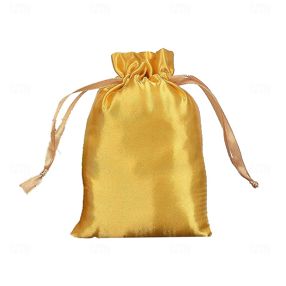 10Pcs Wig Bags with Satin Drawstring, Black Silk Hair Storage Bags for Multiple Wigs, Bundles, Extensions 2026 - $28.99 –P10