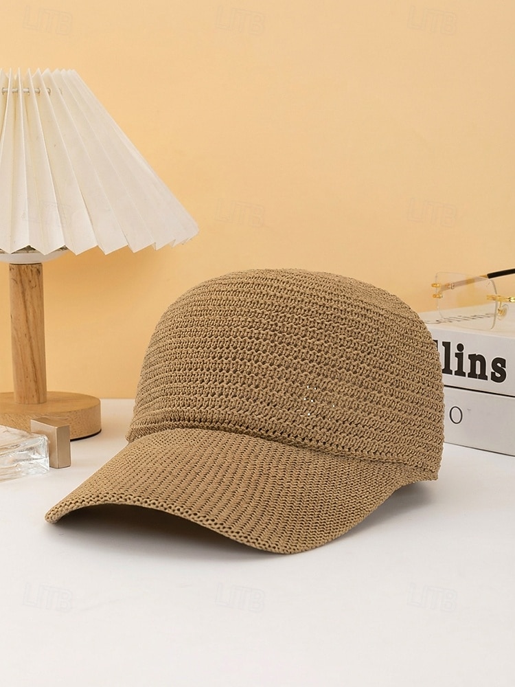Chapéu feminino boêmio em poliéster trançado, diversas cores, leve e com proteção solar, ideal para férias na praia, lazer ao ar livre e uso casual diário. de 2026 por $11.99 –P5