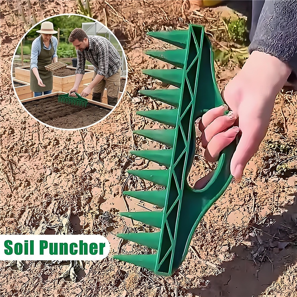 Handzaaimachine met 12 gaten voor snel zaaien, zaadverspreider voor handmatig zaaien, draagbare zaadafstandhouder, grondprikker voor het planten van zaden en het losmaken van de grond. 2026 - $10.49 –P5