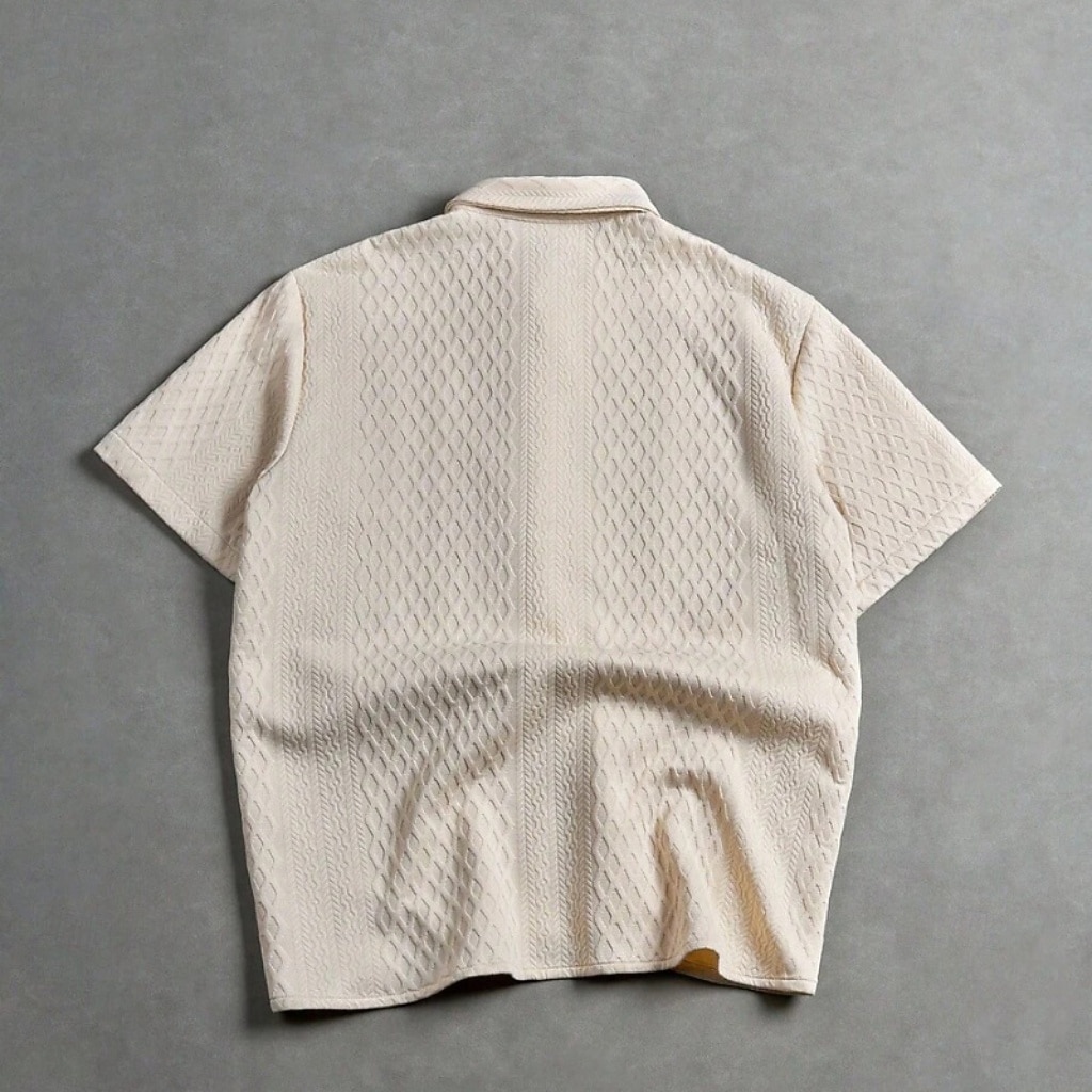 Men's Shirt Casual Shirt Button Up Shirt Jacquard Shirt Blue Black Pink Apricot Short Sleeve Color Block Shirt Collar Casual Daily Front Pocket Clothing Apparel Elegant Fashion Casual 2026 - $26.99 –P3