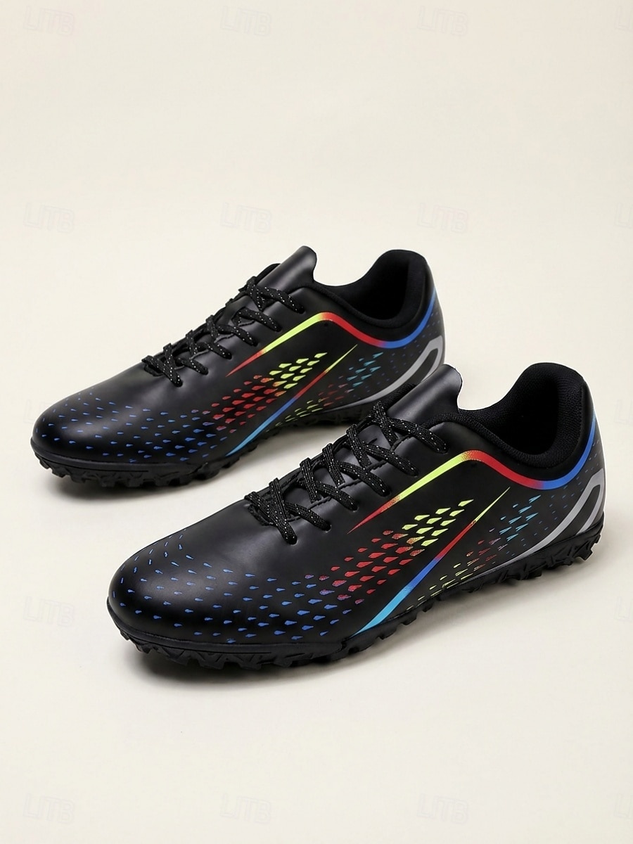 Scarpe da ginnastica sportive nere da uomo con dettagli a strisce arcobaleno, traspiranti, leggere, da corsa, calzature sportive alla moda per uomo, perfette per allenamento, camminate, palestra e abbigliamento casual. del 2026 a $34.99 –P4