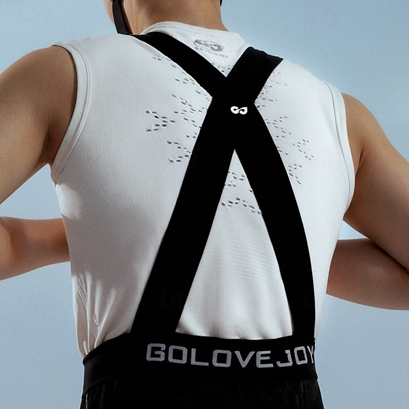 Voor heren Wielrenvest Effen kleur Mouwloos Fietsen Ves / Mouwloos met 3 achterzakken Sneldrogend Zacht Comfortabel Vochtregelerend Sport Zwart Wit Grijs Kleding 2026 - $25.99 –P3