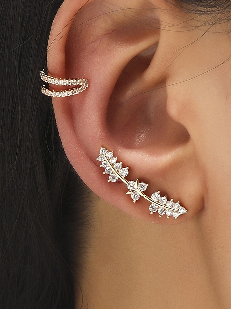 Women's Boho Alloy Ear Cuff Set, Multi Style Crystal Clip On Earrings for Beach Vacation, Summer Resort and Everyday Casual Wear 2026 - $8.39 –P5