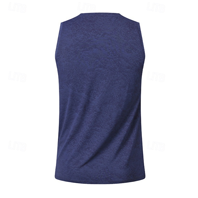 Homme Débardeur Gilet Sous-Vêtements T-shirt sans manches Sans manches Col ras du cou Été Printemps Uni Mode Léger Classique Séchage Rapide Salle de sport Rue Sports Bleu Blanche bleu marine T-shirt de 2026 ? $20.99 –P15