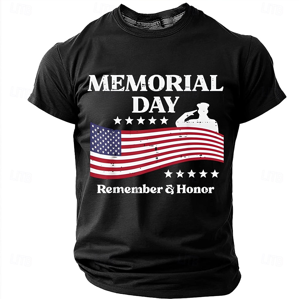 Giorno della memoria Per uomo Gergo divertente Maglietta Manica Corta maglietta Stampa 3D Girocollo Camicia Moda Quotidiano Quotidiano Streetwear Rosso Azzurro cielo Estate Primavera Abbigliamento S del 2026 a $18.99 –P2
