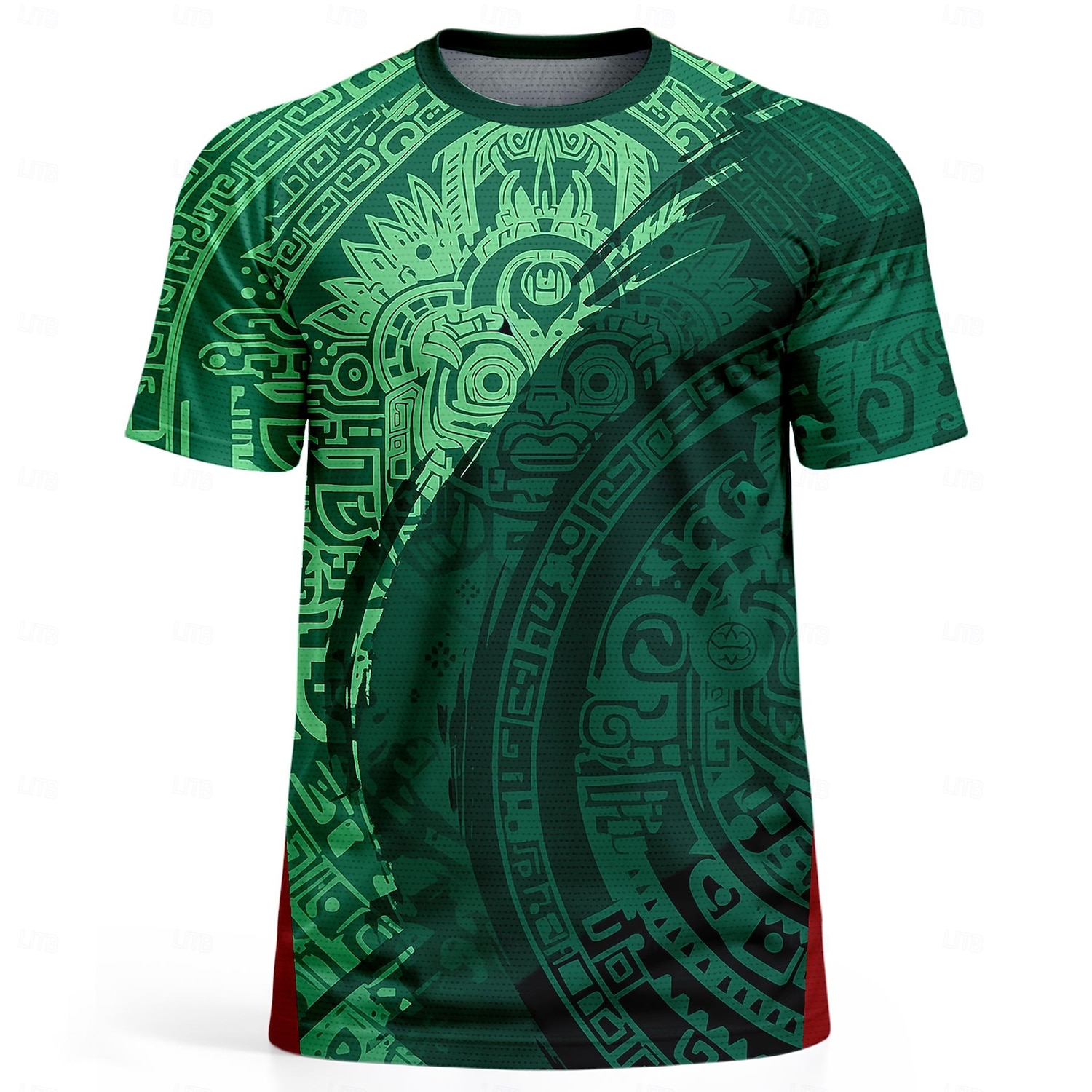 Herren Geometrisch Buchstaben & Zahlen Mexiko Fußball-Sommer Global Match Laufshirt Sommer Kurzarm UPF 50 Schnelltrocknend Atmungsaktiv Fitnessstudio Laufen Fitness Dunkelgrün Sportbekleidung 2026 - $18.99 –P3