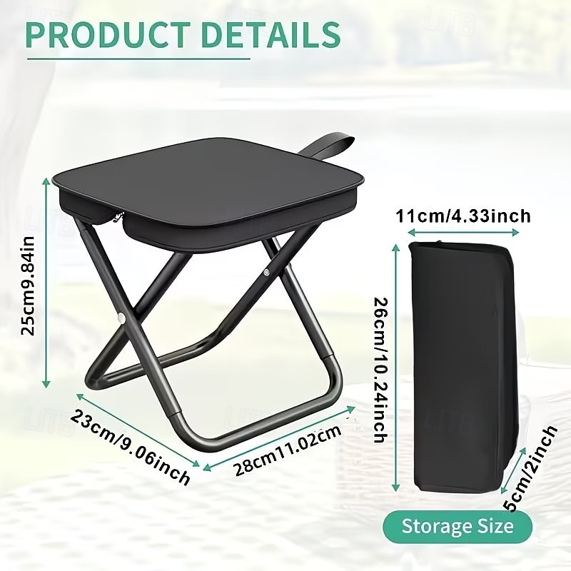 Portable Folding Chair Adult Heavy-Duty Portable Folding Chair with a 440 lbs Weight Capacity, Lightweight and Sturdy Frame, Compact Foldable Outdoor Chair with Portability, Stool-Like, Weather-Resist 2026 - $14.99 –P2