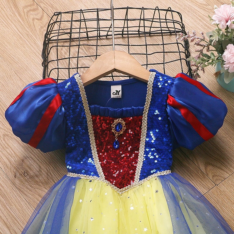 Snøhvit Snøhvit Prinsesse Kjoler Cosplay kostyme Drakter Film Mote søt stil Tutuer for Jente Barne Maskerade Daglig Fest Ferie 2026 - $41.99 –P13
