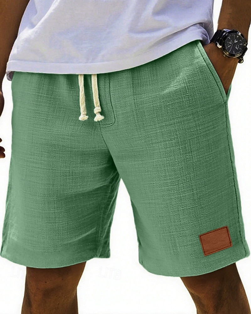 Per uomo Shorts Pantaloncini Estivi Shorts da Spiaggia Tasca Elastico in vita Coulisse Semplice Comodità Traspirante Corto Vacanza Ferie Spiaggia Hawaiano Boho Nero Bianco del 2026 a $24.99 –P10