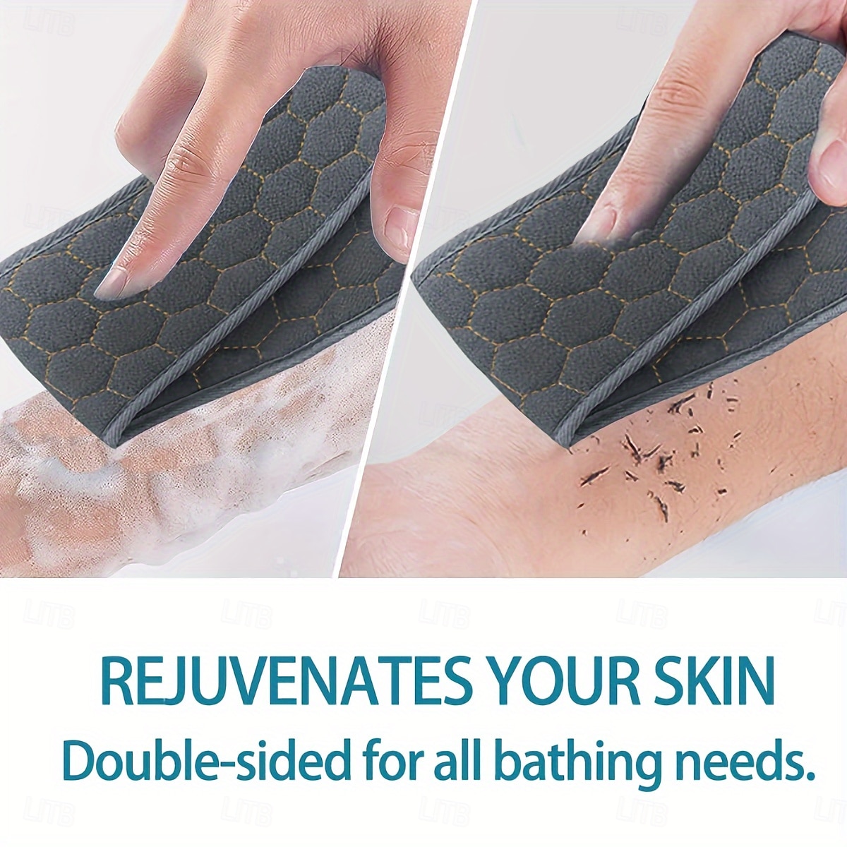 6-delige exfoliërende badset - rugscrubber voor onder de douche, exfoliërende handschoen &Luffaspons, lichaamsscrubber met lange steel voor het verwijderen van dode huidcellen, professionele 2026 - $17.99 –P6