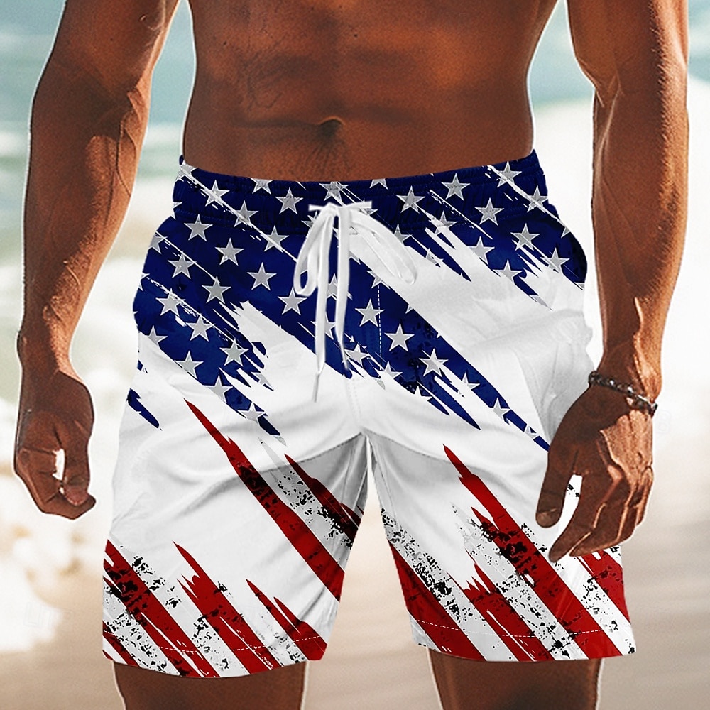 Per uomo 4 luglio, 250° anniversario degli Stati Uniti Bandiera Americana Costumi da bagno Costumi da bagno Pantaloncini da bagno Pantaloncini da Surf Misura del girovita medio Patriotico Ferie del 2026 a $20.99 –P1