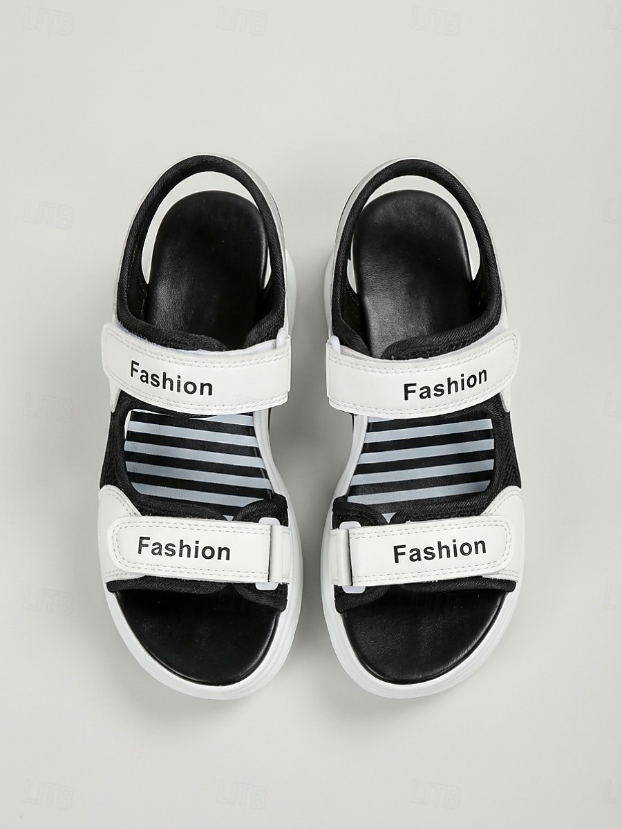Women's Color Block Platform Sport Sandals – Adjustable Hook & Loop Straps, Chunky Sandals for Park Walking, Travel & Everyday Wear 2026 - $29.99 –P2