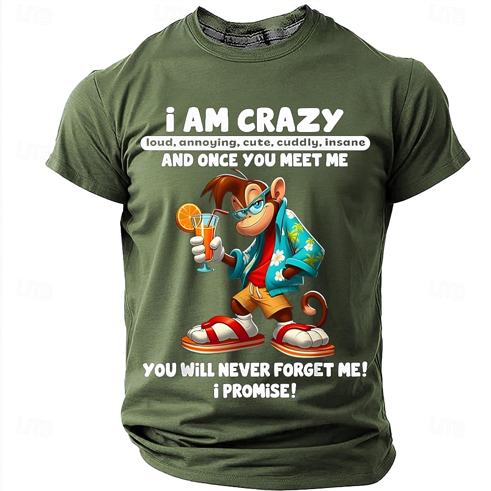 Męskie Śmieszne Podkoszulek Krótki rękaw Podkoszulek Druk 3D Półgolf Koszula Moda Designerskie Prosty Codzienny Impreza Ulica Czerwony Lato Wiosna Odzież S M L XL XXL XXXL 2026 - $18.99 –P16