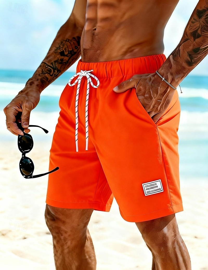 Per uomo Shorts sportivi Shorts Pantaloncini Estivi Shorts da Spiaggia Pantaloncini casual Tasca Elastico in vita Semplice Comodità Traspirante Lunghezza al ginocchio All'aperto Spiaggia Vacanza del 2026 a $21.99 –P4