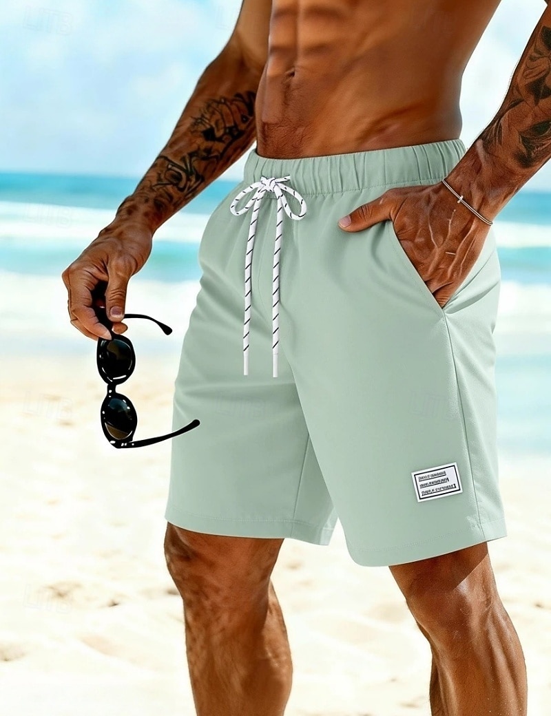 Per uomo Shorts sportivi Shorts Pantaloncini Estivi Shorts da Spiaggia Pantaloncini casual Tasca Elastico in vita Semplice Comodità Traspirante Lunghezza al ginocchio All'aperto Spiaggia Vacanza del 2026 a $21.99 –P1