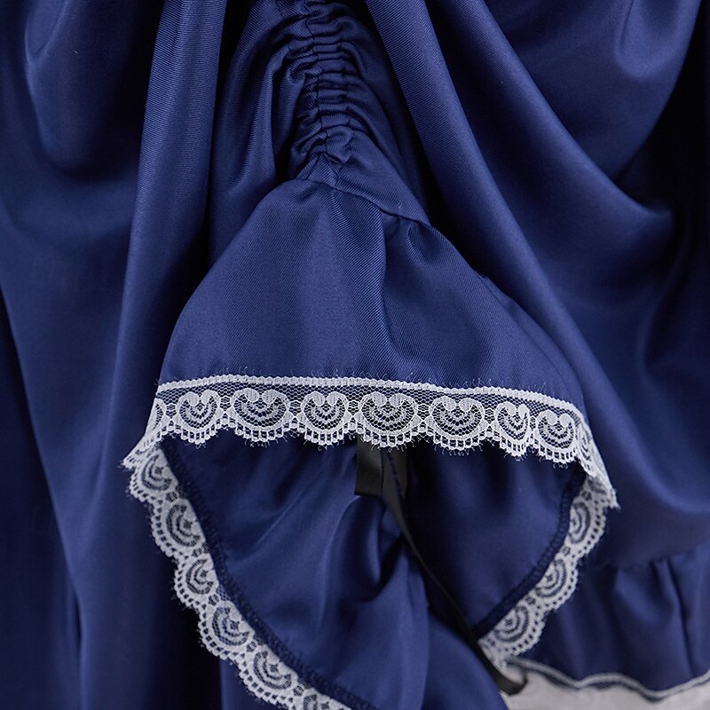 Gothic Medieval Renaissance Midi Dress Short Sleeves Princess Gentlewoman Noblewoman A-Line Square Neck Fancy Dress Women's Royal Halloween Carnival Party Renaissance Fair LARP Adults Dress Spring 2026 - $63.99 –P6