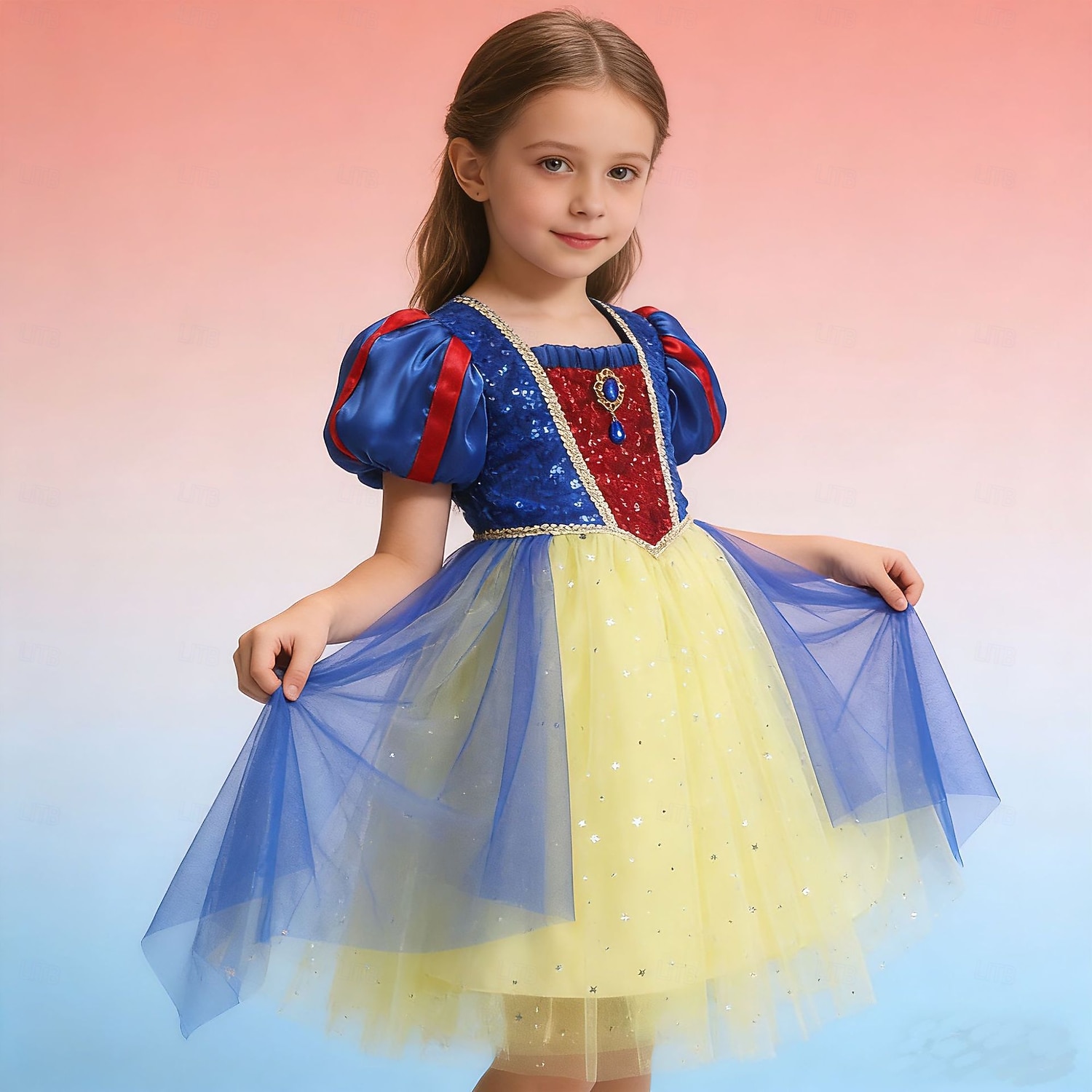 Snøhvit Snøhvit Prinsesse Kjoler Cosplay kostyme Drakter Film Mote søt stil Tutuer for Jente Barne Maskerade Daglig Fest Ferie 2026 - $41.99 –P2