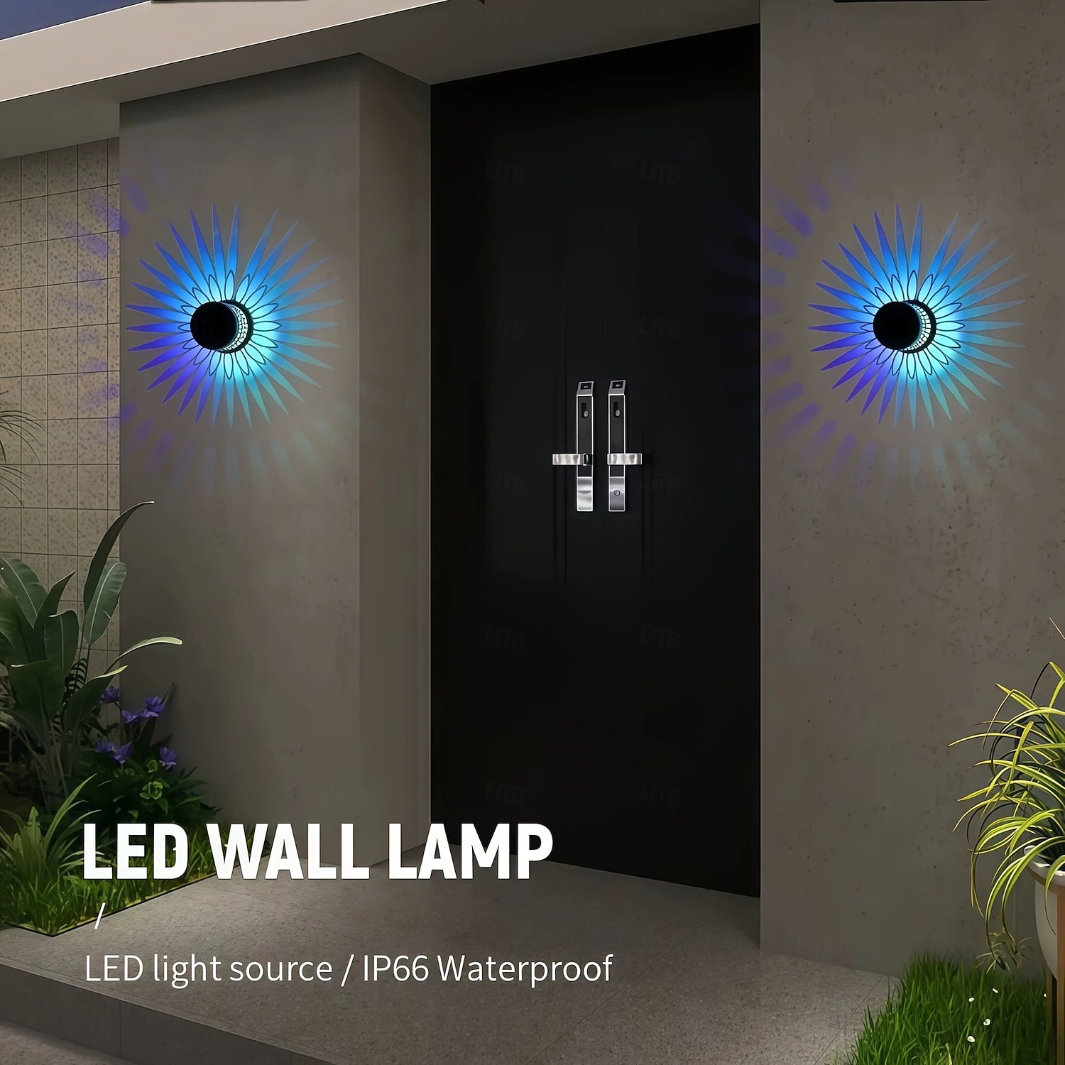 2/4 PCS Solar Ironwork Projection Wall Lamp Outdoor Garden Lamp Holiday Villa Garden Fence Gate Porch Step Lawn Landscape Decoration 2026 - $34.99 –P8
