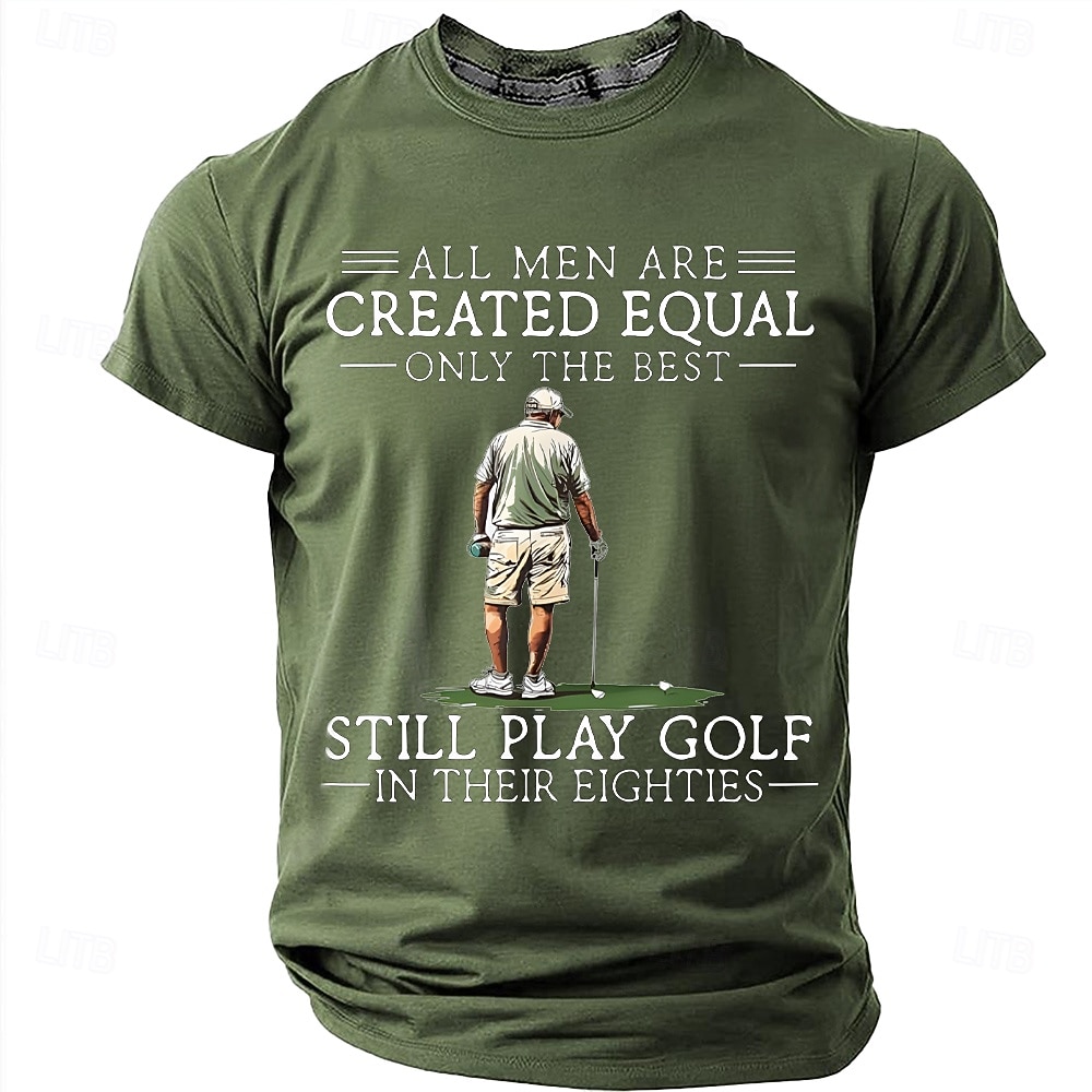 Herren Golf T Shirt Kurzarm T-Shirt 3D-Druck Rundhalsausschnitt Hemd Mode Täglich Täglich Straße Rote Dunkelgrün Sommer Frühling Bekleidung S M L XL XXL XXXL 2026 - $18.99 –P9