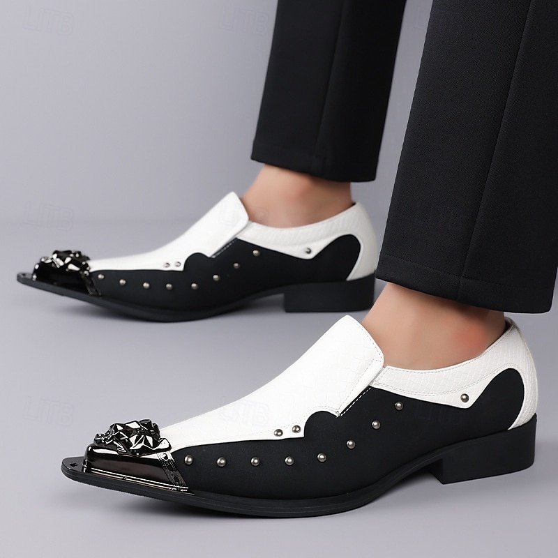Homens Clássico Casual Diário Pele PU Confortável Respirável Sem Atacadores Preto Branco Vermelho Verão Primavera Outono de 2026 por $59.99 –P13