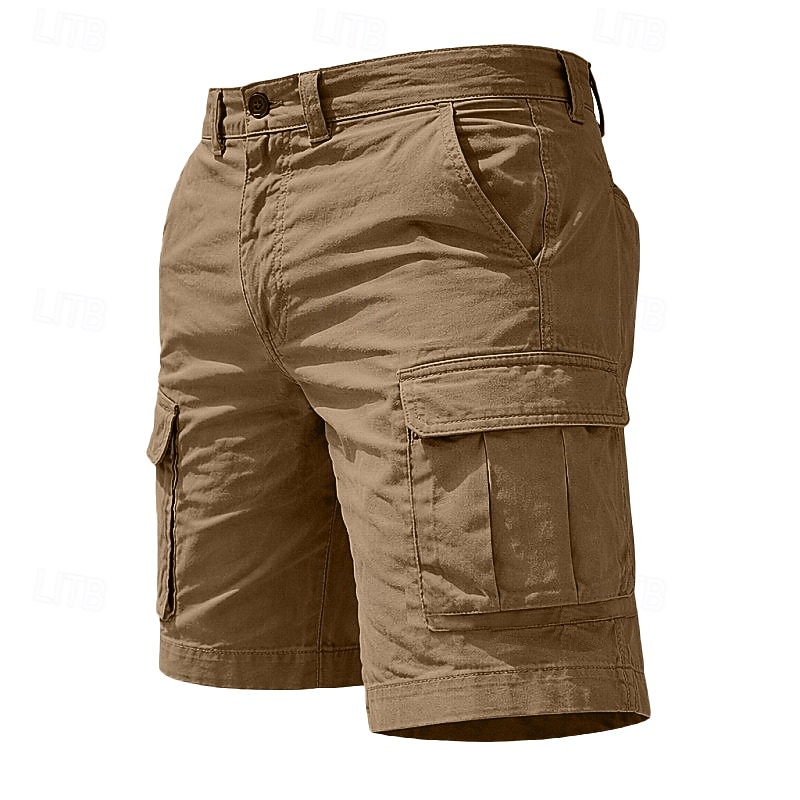 Per uomo Carico tattico Pantaloncini cargo Shorts Pantaloncini casual Tasca Semplice Sopra il ginocchio Casuale All'aperto Abbigliamento casual alla moda Moda Streetwear Cáqui Escuro Nero Inelastico del 2026 a $29.99 –P6