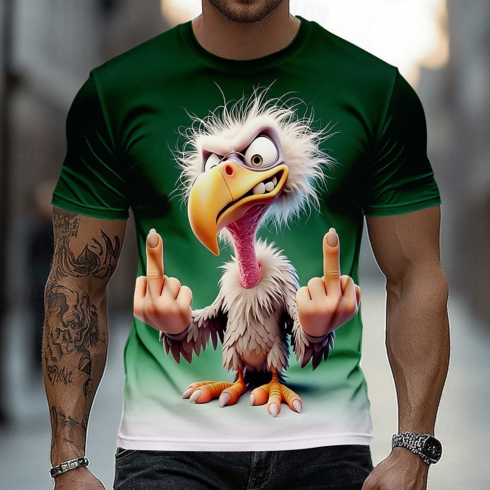 Homens Animal Engraçado Camiseta Manga Curta Camiseta Impressão 3D Gola Redonda Camisa Exagerado Designer Festa Feriado Azul Preto Vermelho Verão Primavera Roupa S M L XL XXL XXXL de 2026 por $18.99 –P3