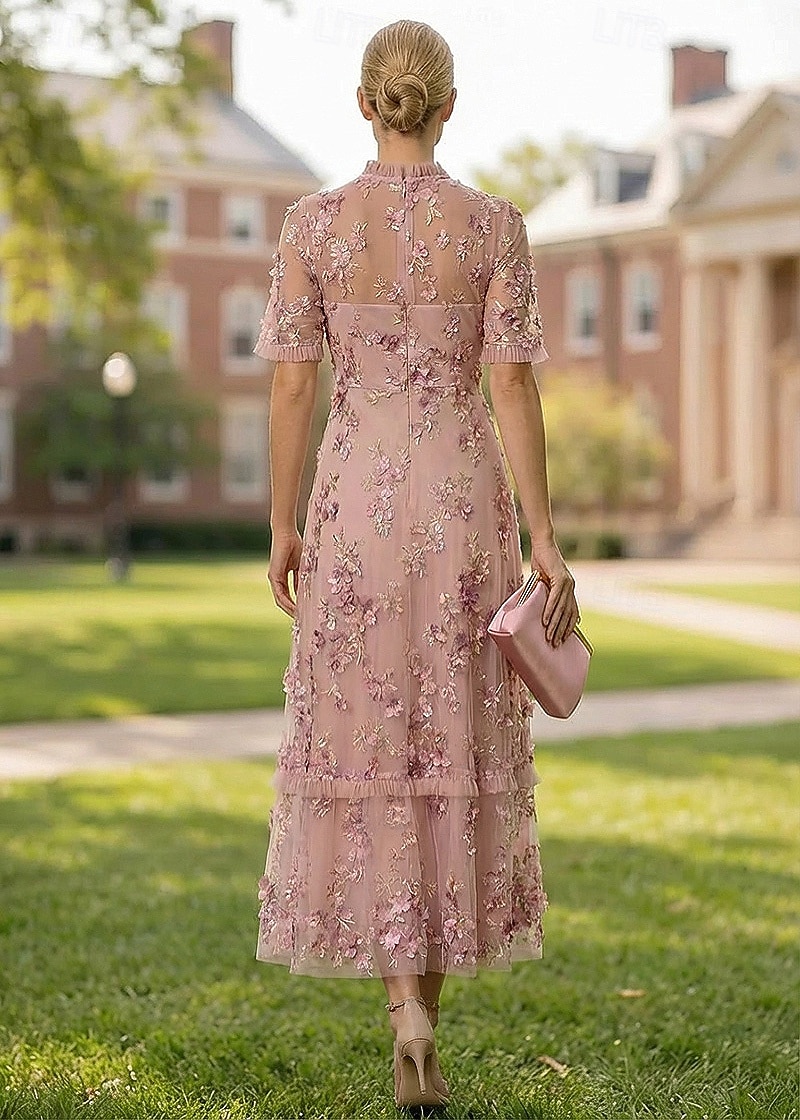 a line cocktail dress with short sleeves Amazon.com: Women's Floral Lace Elegant Dress Short Sleeve A-Line Dresses  Wedding Bridesmaid Cocktail Party Evening Midi Dresses White : Clothing,  Shoes & Jewelry