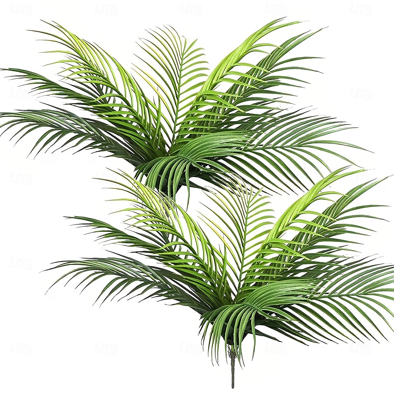 2/4 buc frunze de palmier artificiale cu ferigă de fier mare cu 9 capete, plante tropicale simulate realiste din junglă pentru decorarea pereților, frunziș artificial de frunze de palmier pentru casă, 2026 - $15.99 –P1