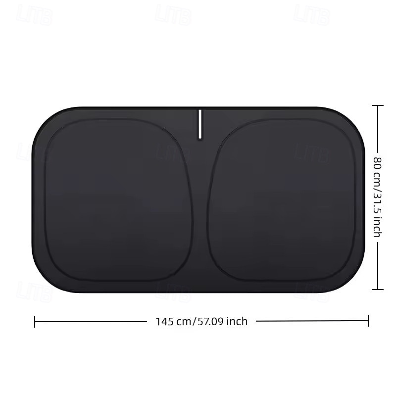 Car Windshield Sun Shade, Foldable Front Window Sunshade Blocks UV Rays & Heat, Keeps Vehicle Cool, Universal Fit for Most Sedans, SUVs, and Trucks, Durable Interior Sun Protector, Black 2026 - $14.99 –P8