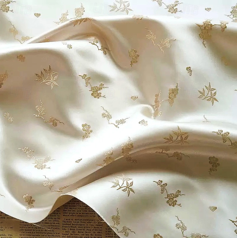 Meerjungfrauenschnitt Bodenlange Schleppe Abendkleid Elegant Blumen seidig Ärmellos Ein-Schulter Abendgesellschaft Gartenparty Satin Jacquard mit Gerafft 2026 - $205.89 –P2