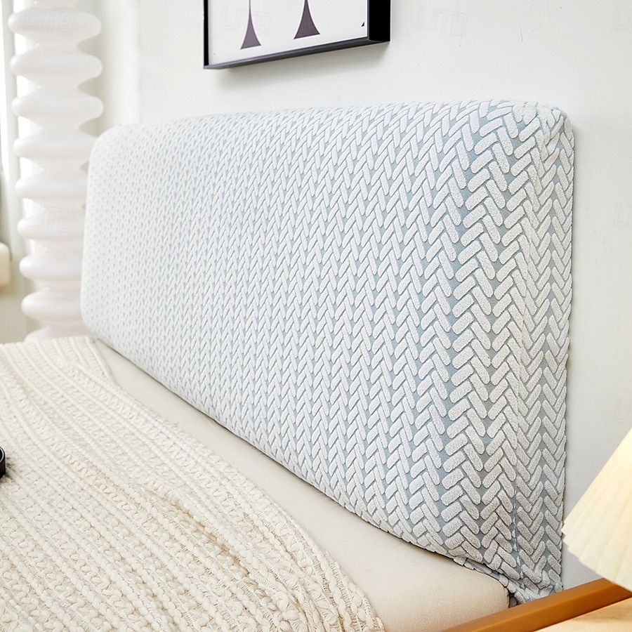 Capa de cabeceira espessa em jacquard com cobertura total e à prova de poeira. Protetor de cabeceira em jacquard espesso para cama. de 2026 por $25.99 –P8