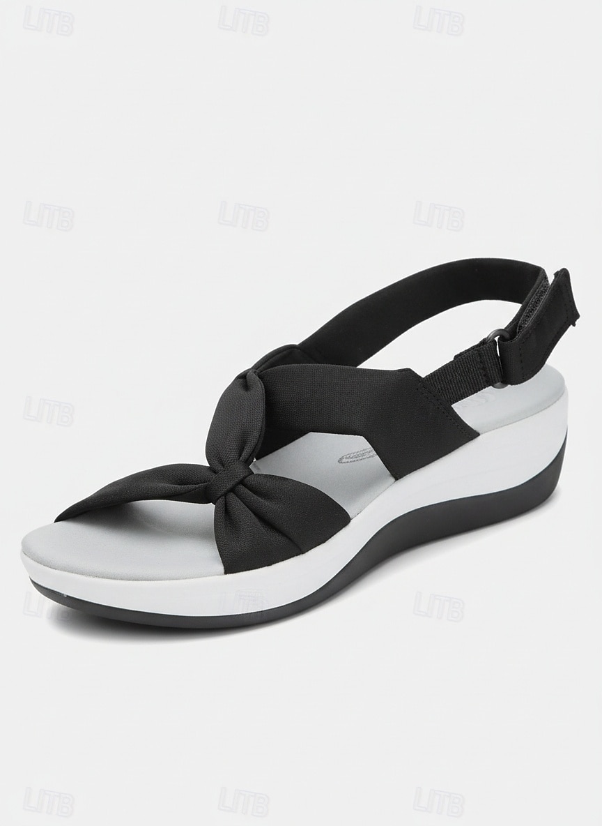 sandali da donna con cinturino posteriore annodato grigio – sandali da passeggio leggeri con plateau ammortizzato, cinturino regolabile e supporto dell'arco plantare del 2026 a $24.99 –P1