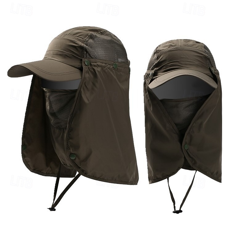 2-in-1 UV Protection Sun Hat for Men & Women, Outdoor Summer Hat with Removable Face Shield for Fishing, Hiking & Camping, Lightweight, Breathable, Quick-Dry Sun Hat for Full Face & Neck Protection 2026 - $18.99 –P9