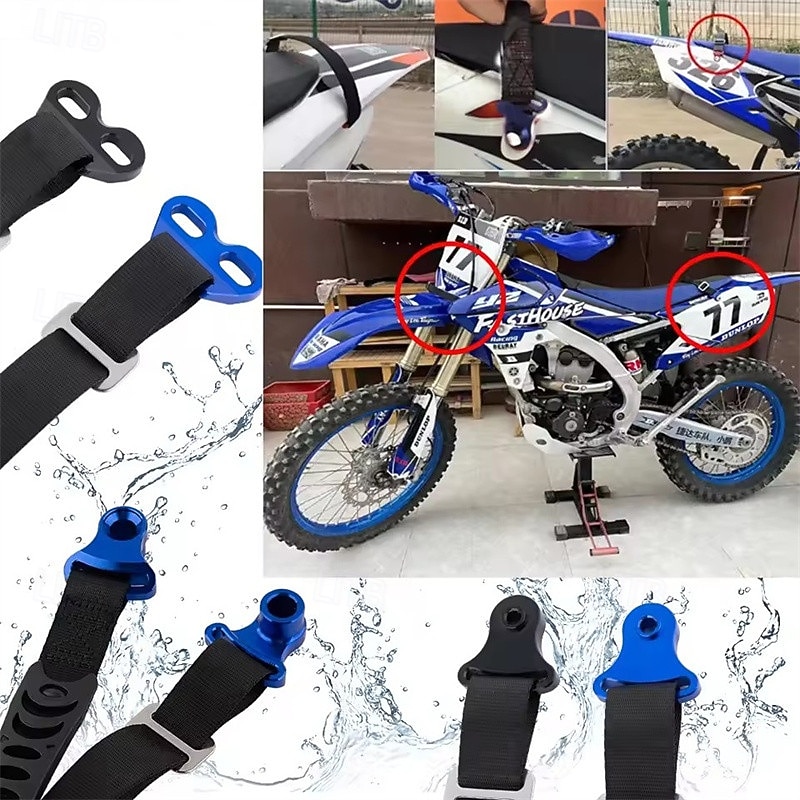 2dílná sada záchranných popruhů pro motocykl, přední a zadní, zvedací pás pro terénní motorky pro KTM, Honda, Yamaha, Kawasaki, Suzuki, univerzální zvedací rukojeť pro motokros CRF250R, CRF450R, 2026 - $36.99 –P1