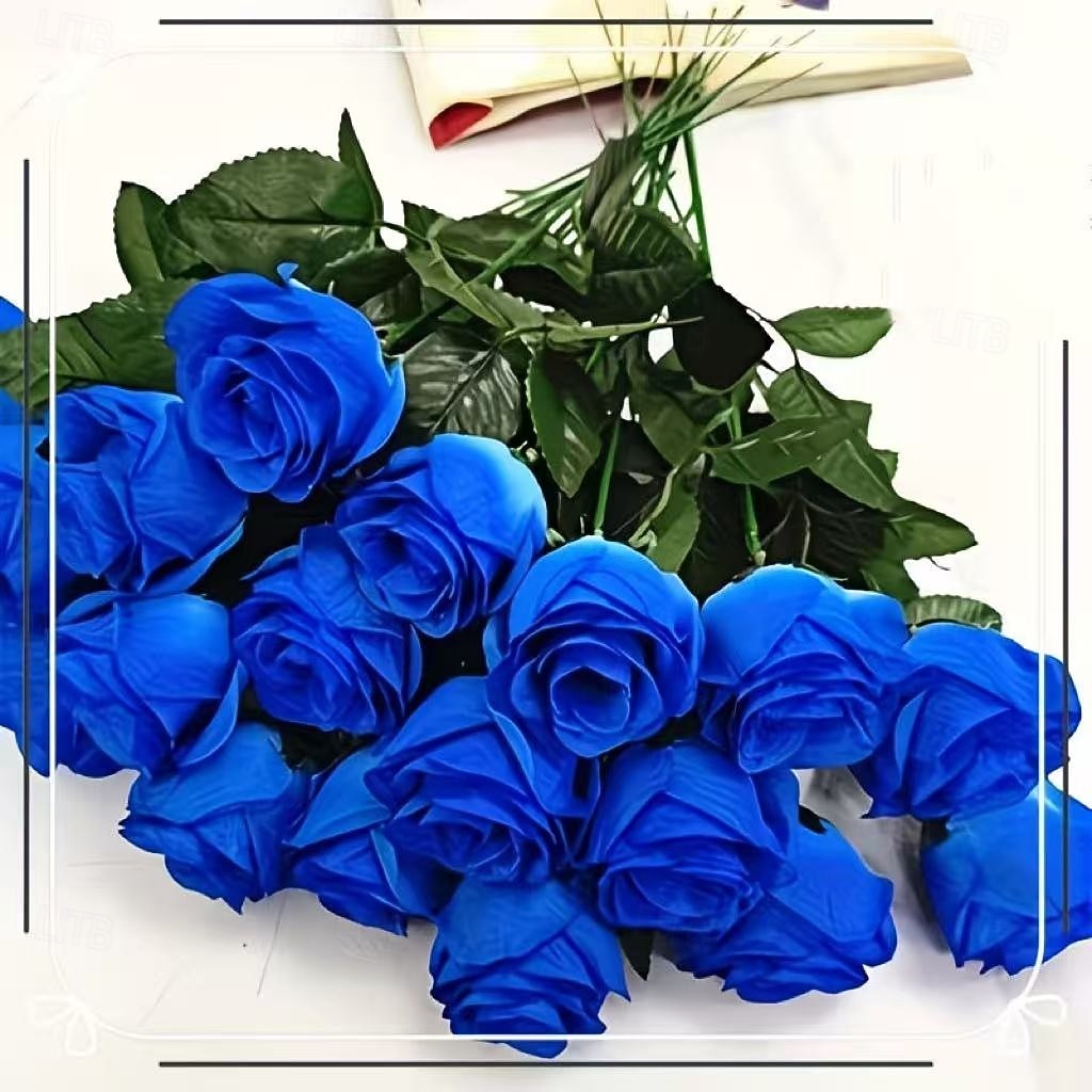 Lot de 50 roses artificielles réalistes avec tiges et feuilles, idéales pour la décoration intérieure, les centres de table de mariage, les hôtels et bureaux, les cadeaux de mariage à faire soi-même, de 2026 ? $15.99 –P7