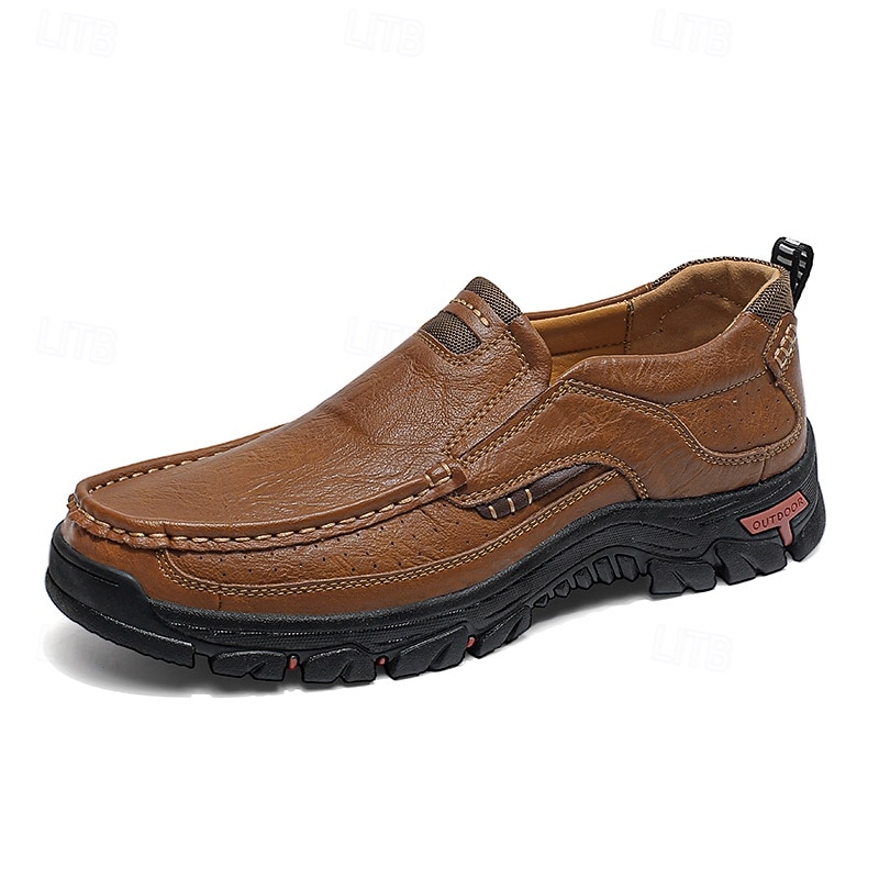 Mocasini casual maro pentru bărbați, cu vârf moale, model resort, încălțăminte confortabilă pentru călătorii și vacanțe, pentru timpul liber zilnic 2026 - $46.99 –P6