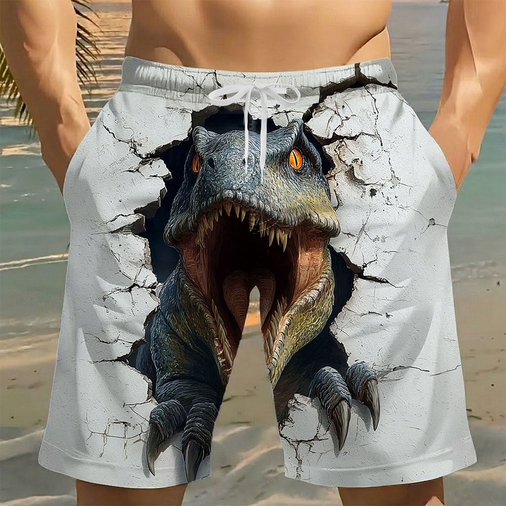 Per uomo Ruggente Animale Dinosauro Costumi da bagno Costumi da bagno Pantaloncini da bagno Pantaloncini da Surf Misura del girovita medio Divertente Vacanza al Mare Tasche Laterali fodera in rete del 2026 a $20.99 –P1