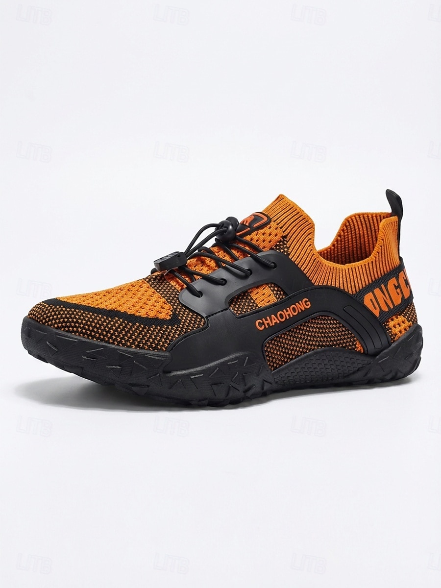 Men's Gray and Black Outdoor Sneakers Lace-Up Lightweight Breathable Comfort Walking Shoes Durable Sport Casual Footwear for Outdoor Resort, Vacation Travel, Warm Weather 2026 - $34.99 –P7