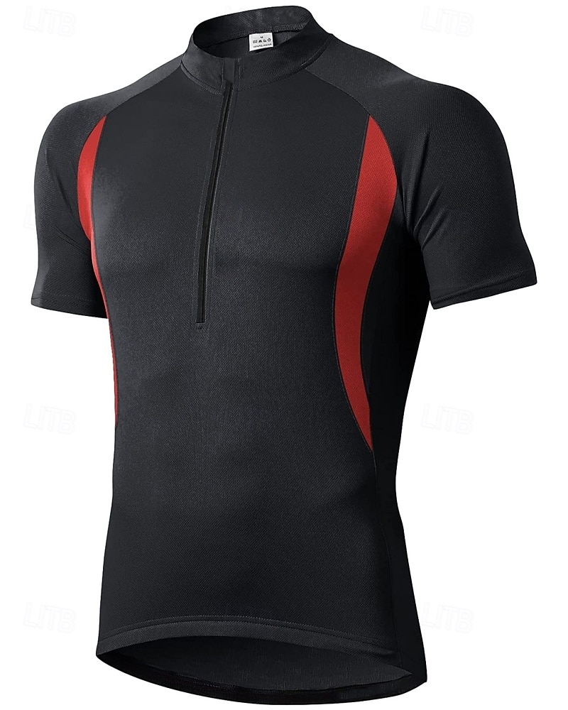 Муж. Велокофты Лоскутный узор С короткими рукавами Велоспорт Джерси Верхняя часть с 3 задними карманами Устойчивость к УФ Быстровысыхающий Задний карман Впитывает пот и влагу Виды спорта 2026 - $24.99 –P1